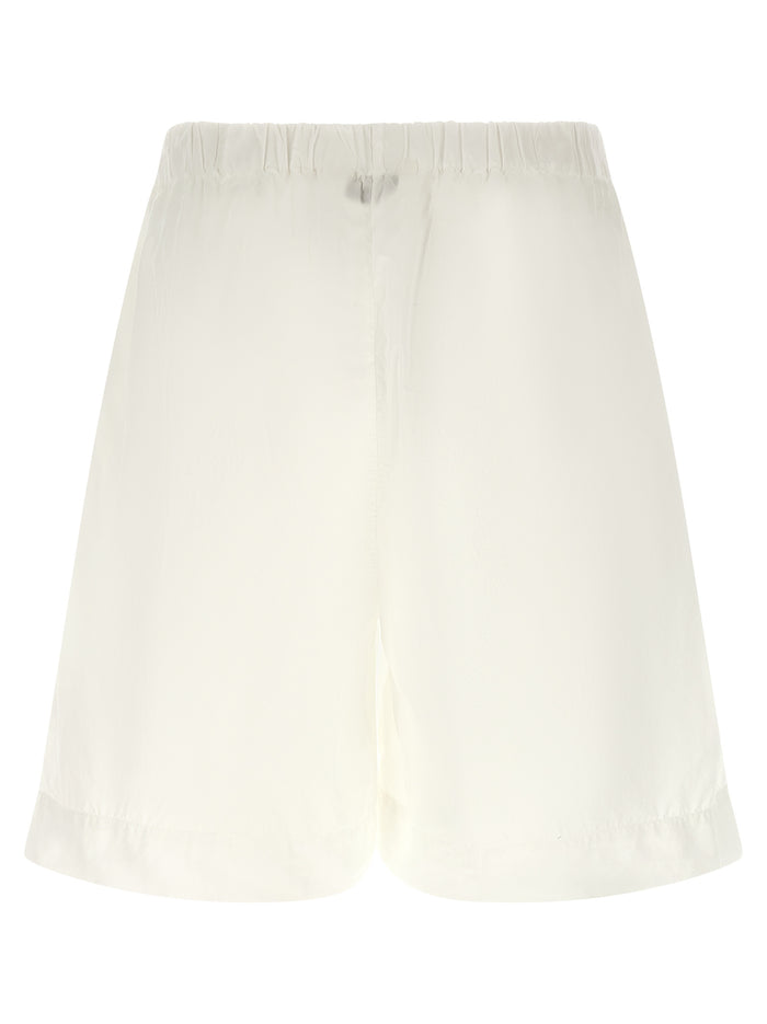 Carlotta Bermuda Shorts White Cotton Bermuda