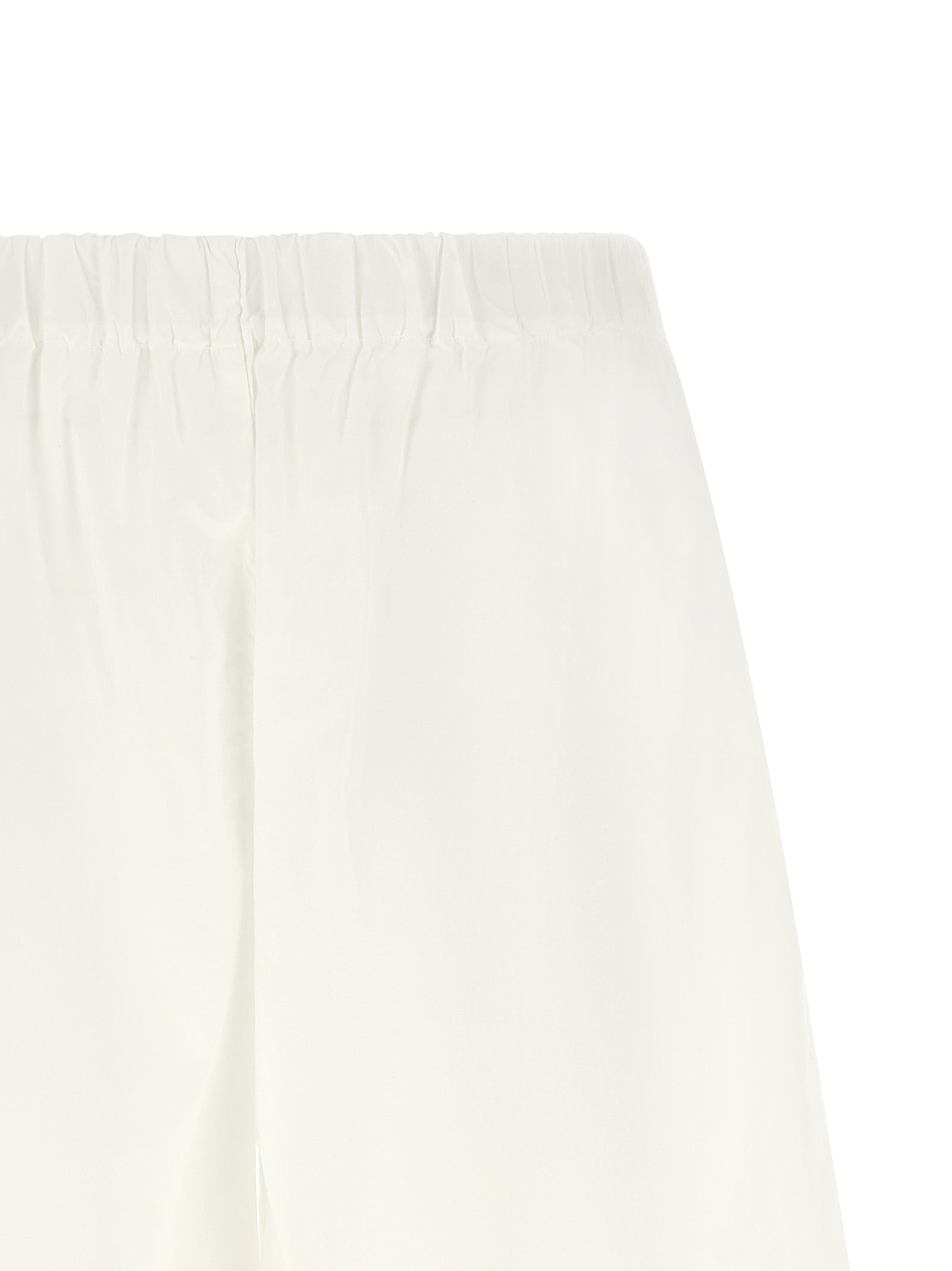 Carlotta Bermuda Shorts White Cotton Bermuda