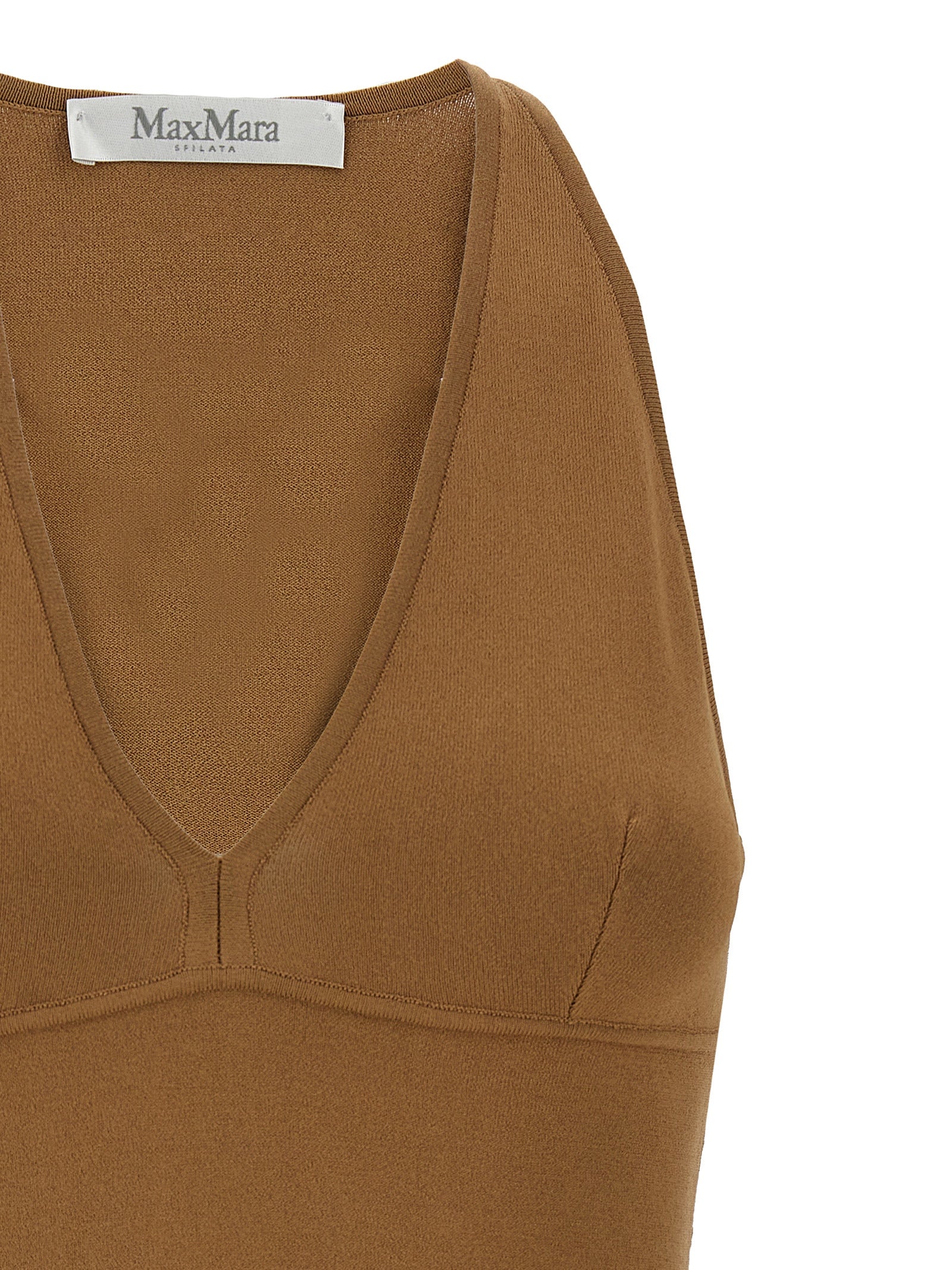 Armida1234 top Brown Viscose Tops