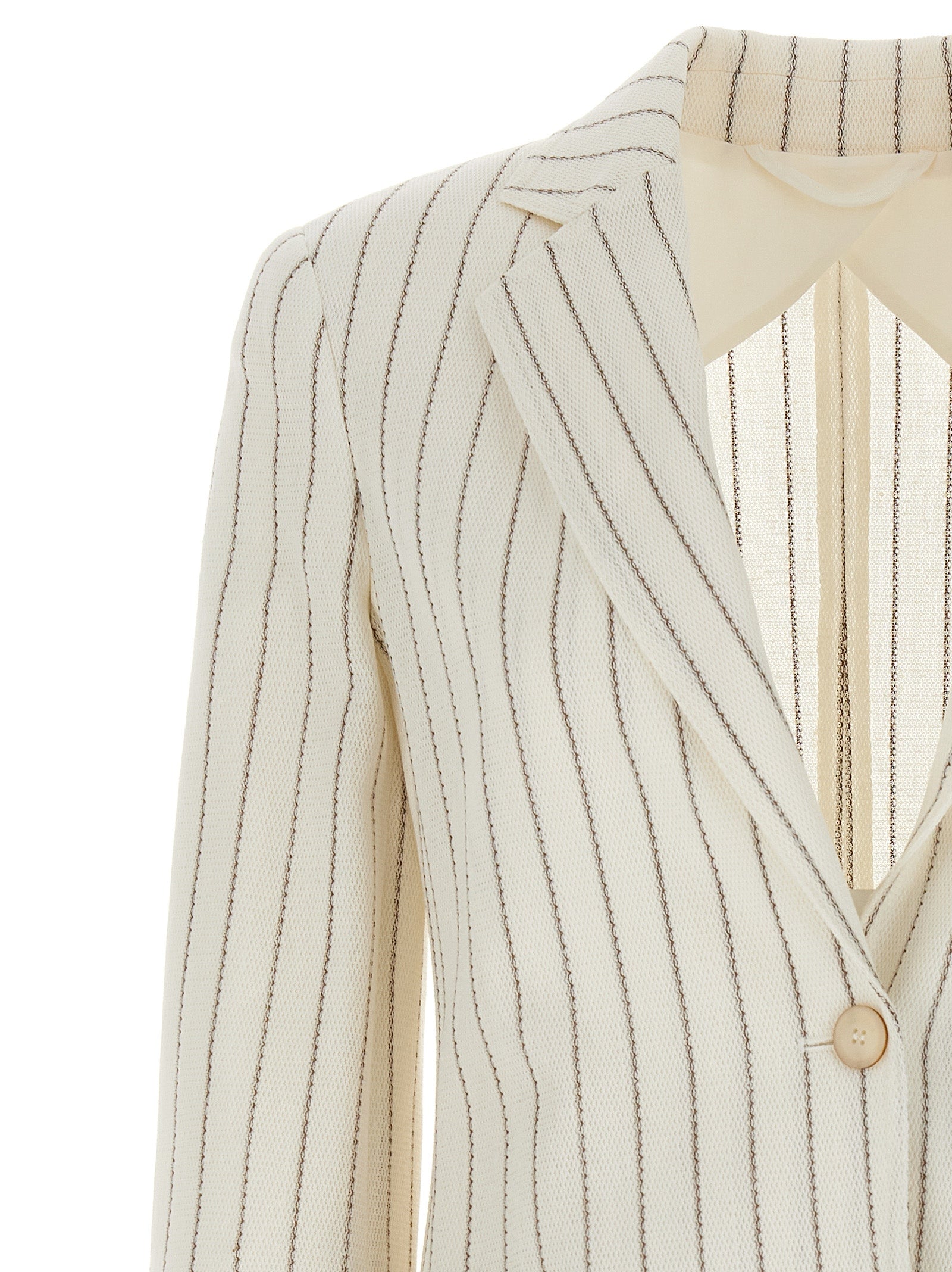 Jadi blazer White Cotton Blazer, Suits