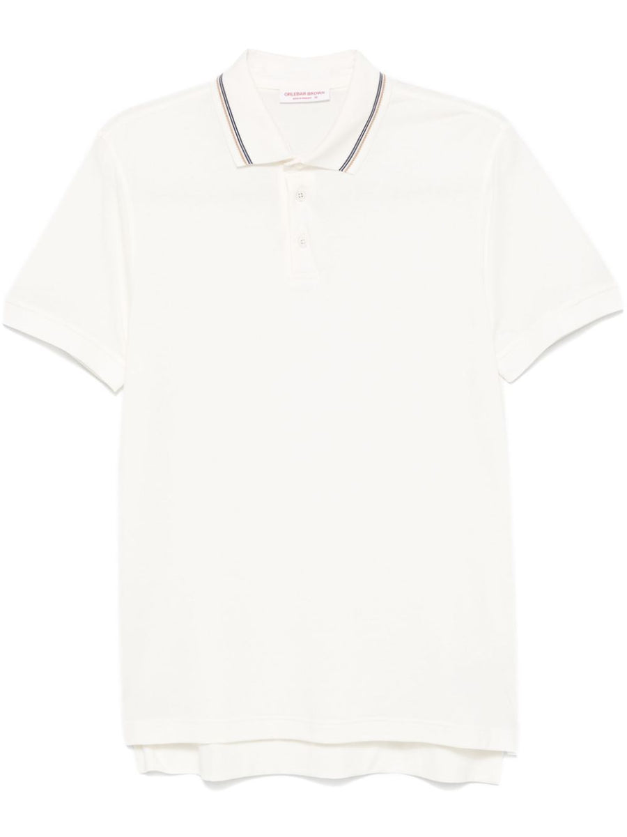 Orlebar Brown Cotton 51% polo shirt in white