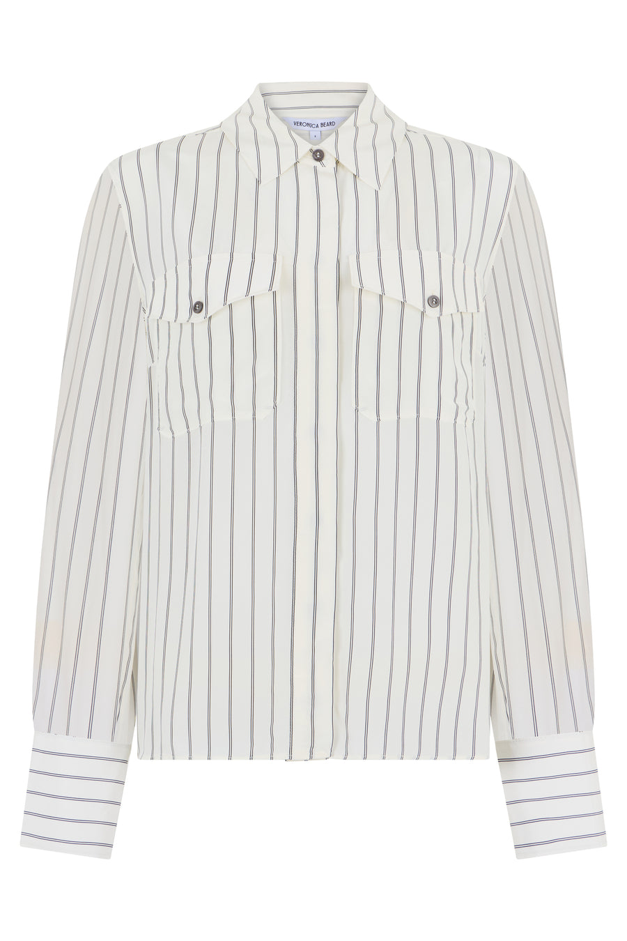 Shirt Long-Sleeve Striped Dove-Black Dove/black Viscose
