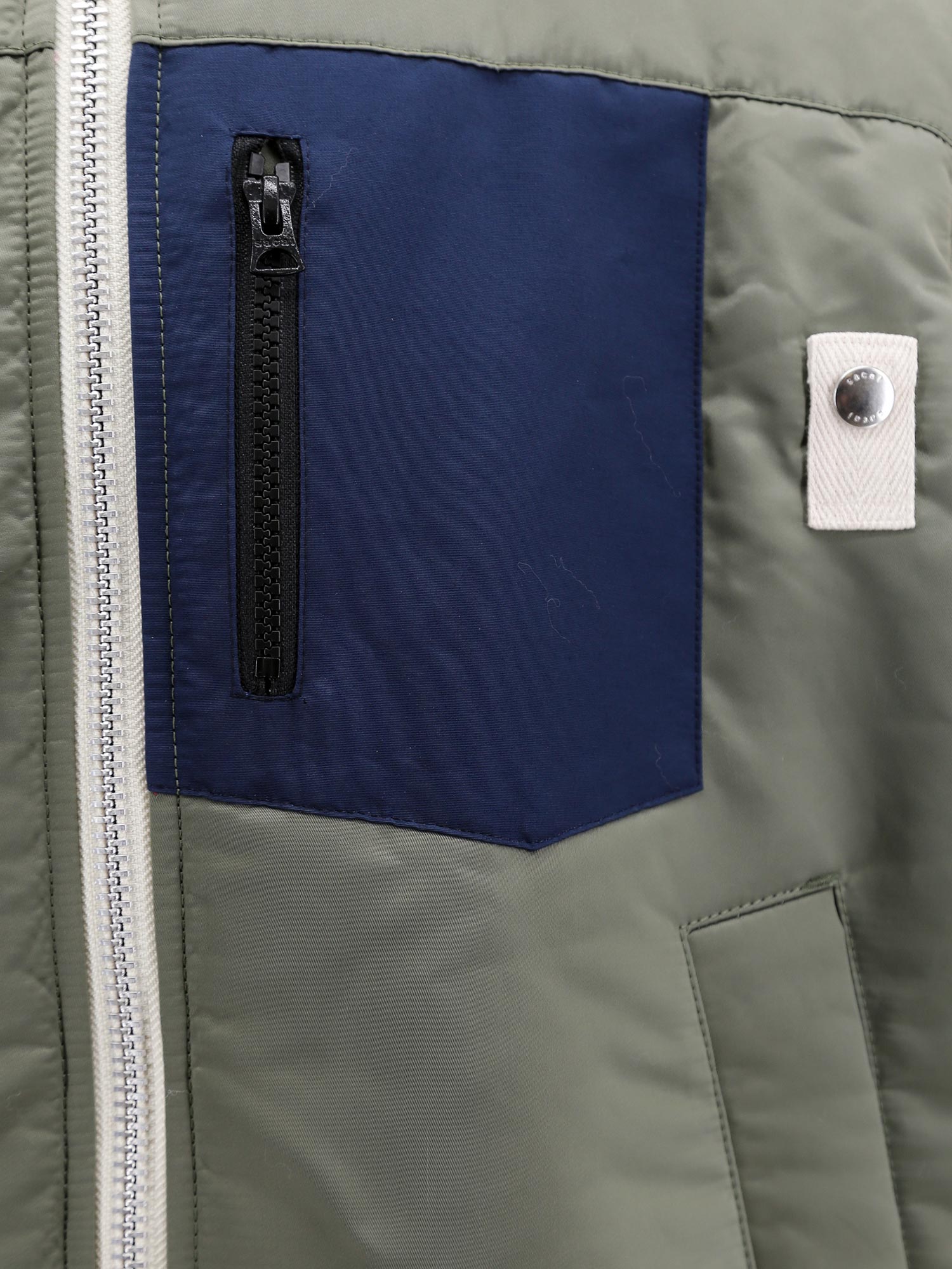 Sacai Jackets Green Nylon - Lana