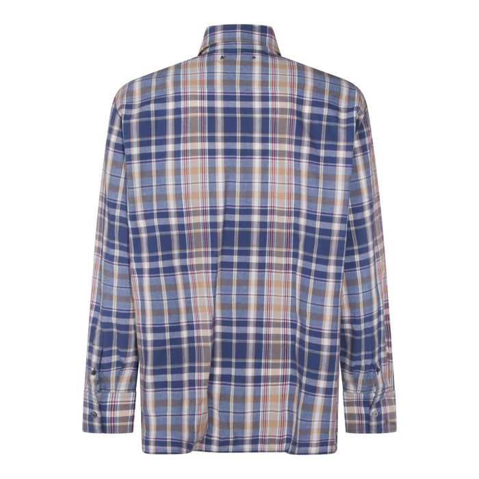 Golden Goose Shirts New Wheat/indigo Blue/old Red _co