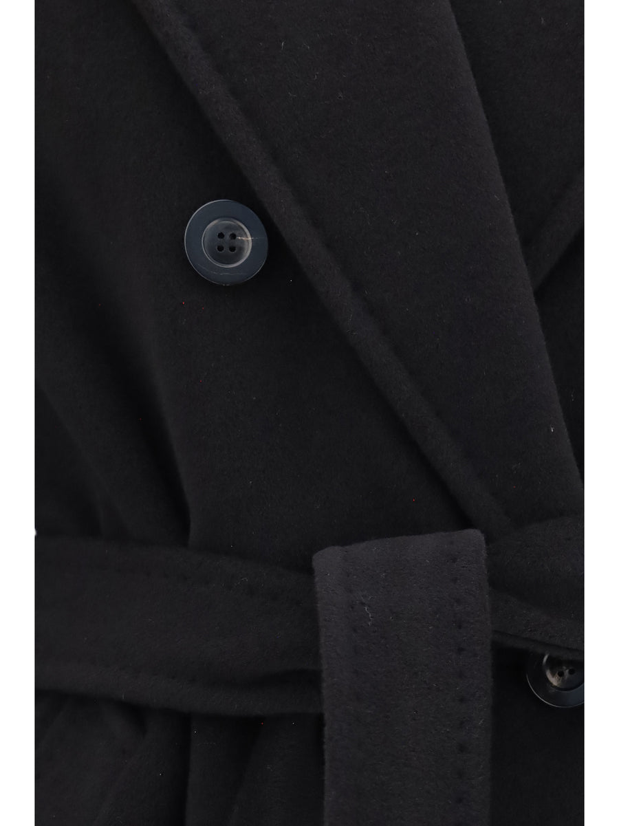 Coat 101801 Madame Black Merino Wool