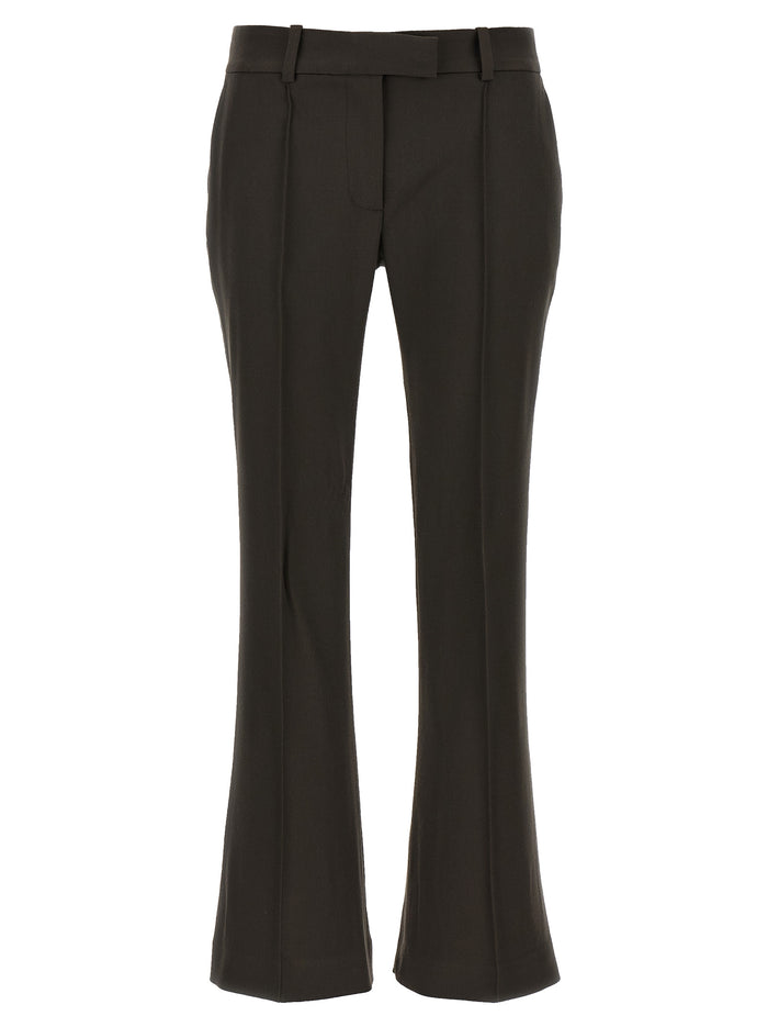 Flared pants Brown Virgin Wool Elastane