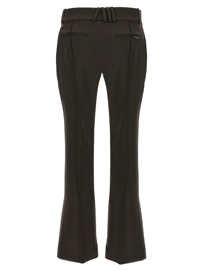 Flared pants Brown Virgin Wool Elastane