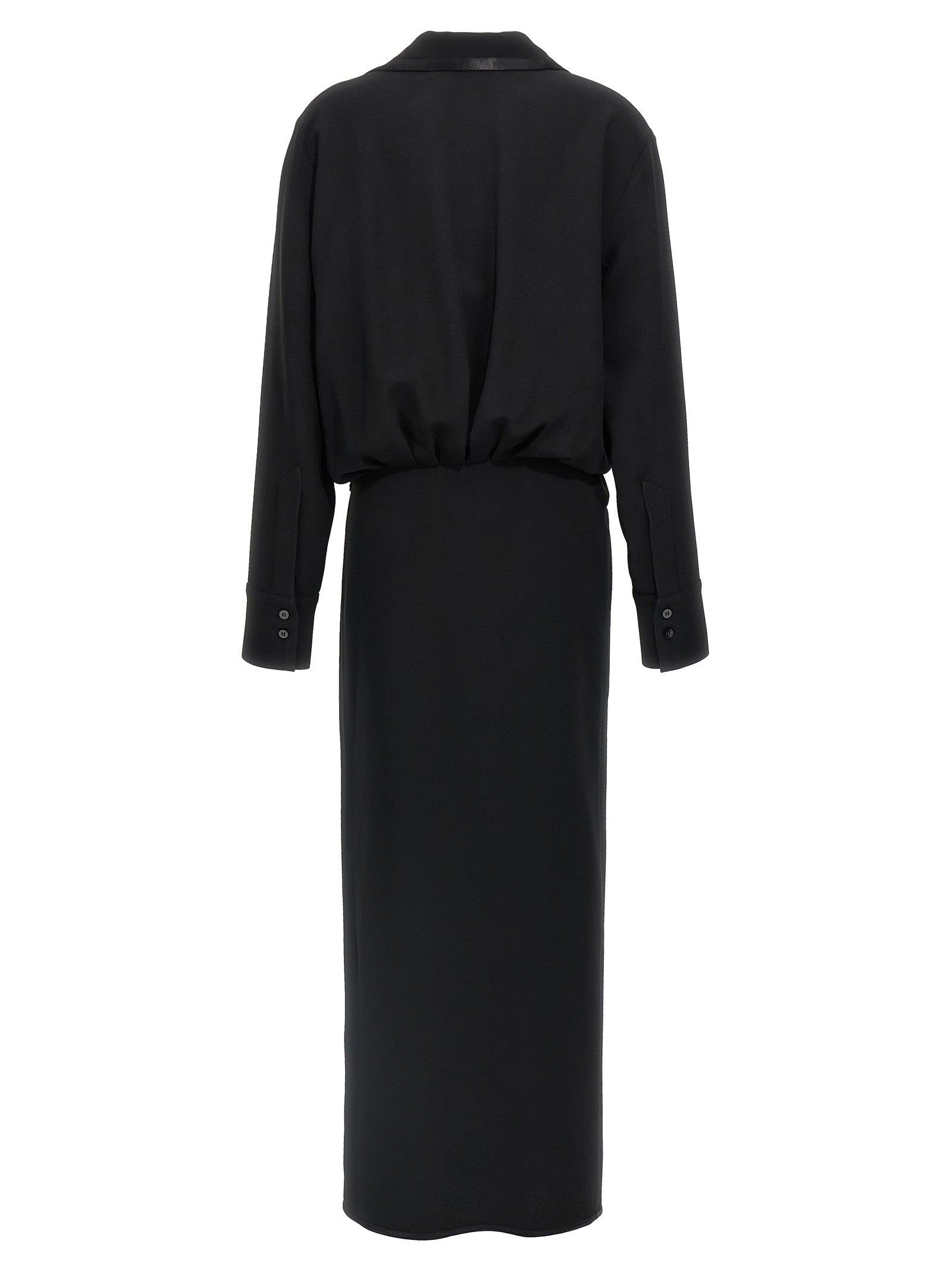 Wrap dress Black Acrylic Viscose