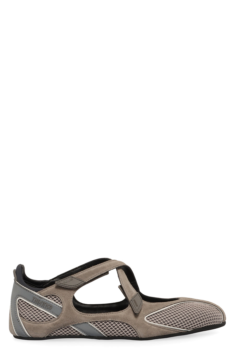 Ballerina Flats Floor 01 Grey Polyurethane Shoes