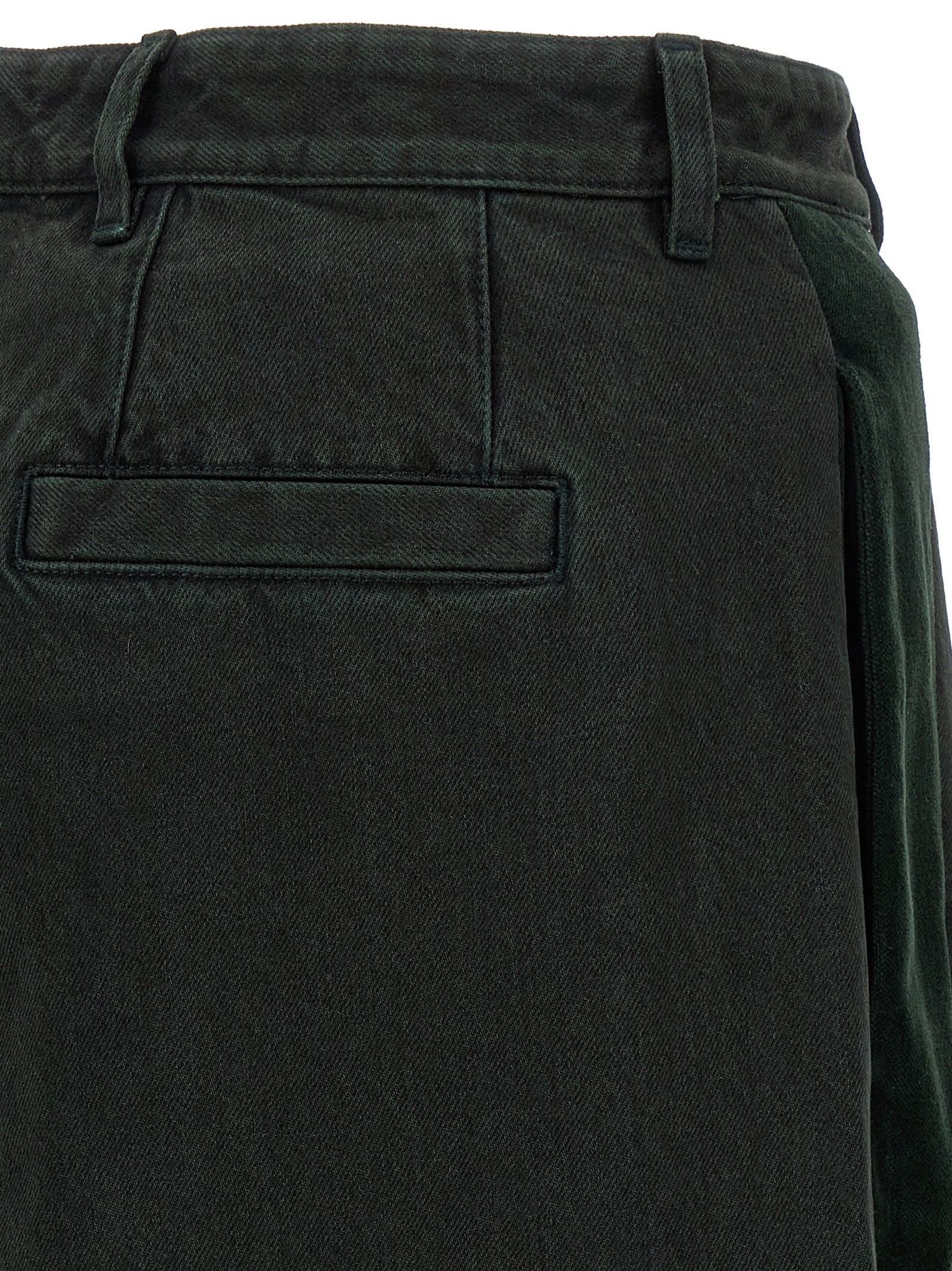 Velvet insert jeans Green Cotton