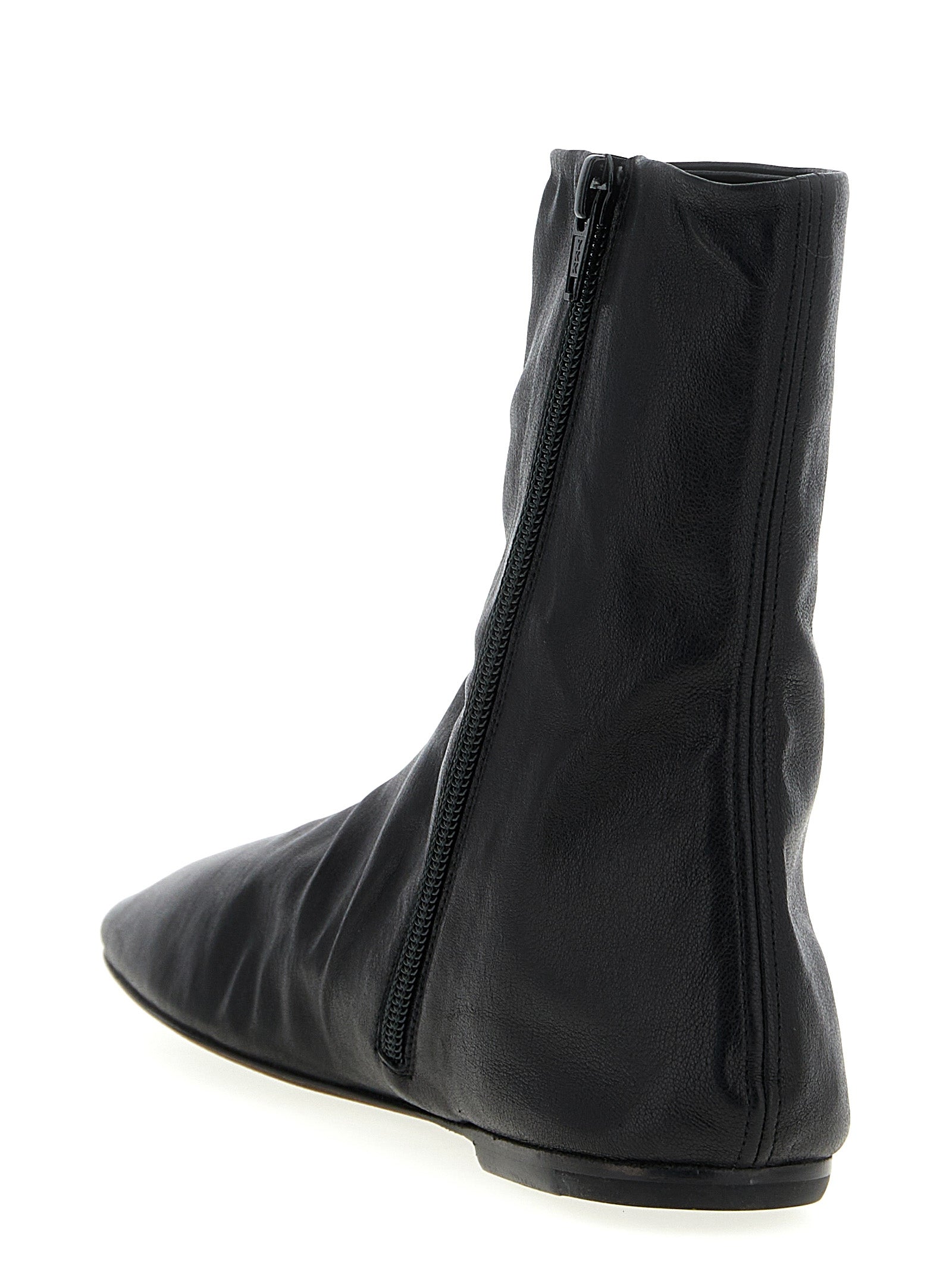 Leather ankle boots Black Calfskin (bos Taurus) Boots