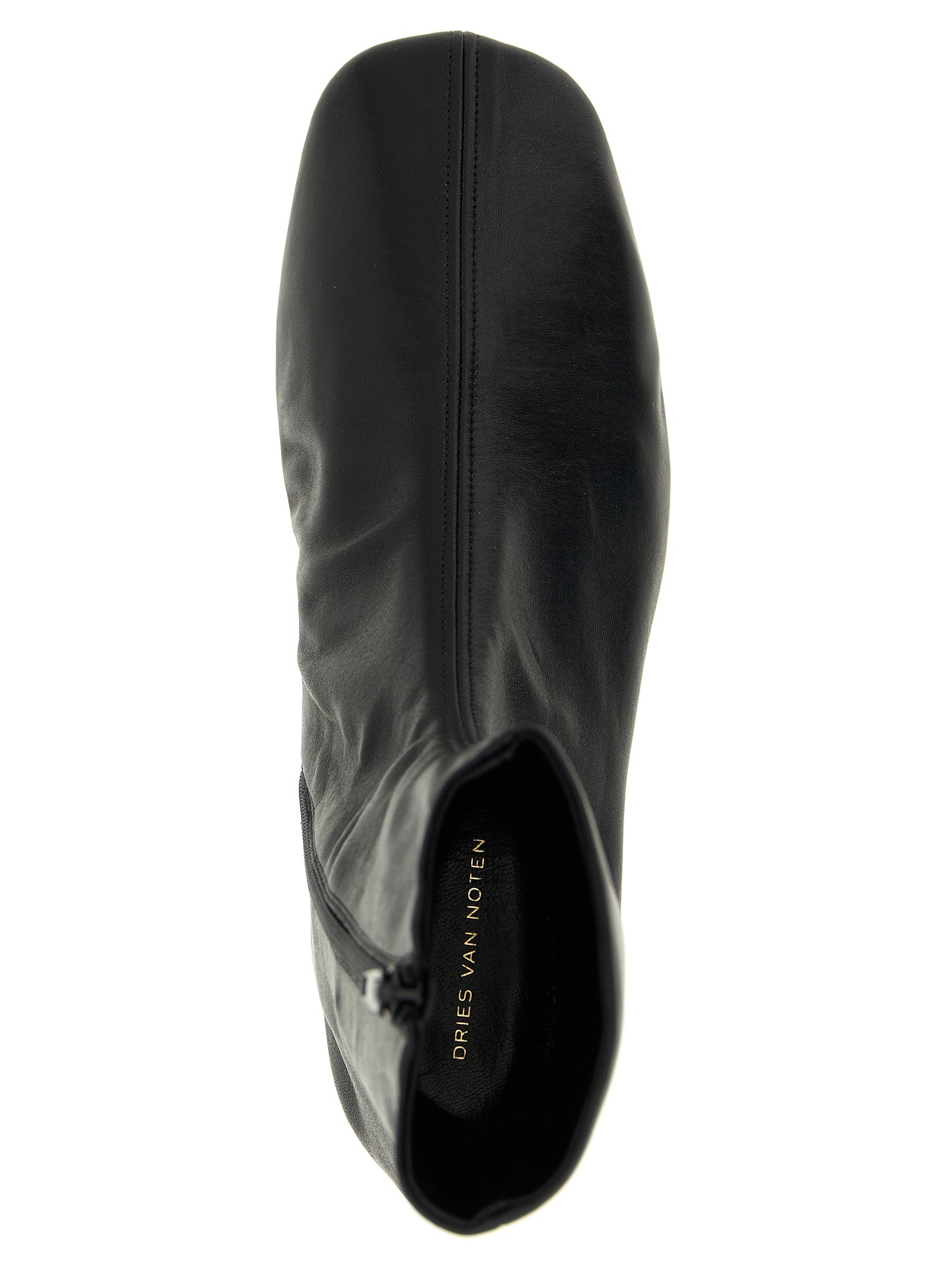 Leather ankle boots Black Calfskin (bos Taurus) Boots