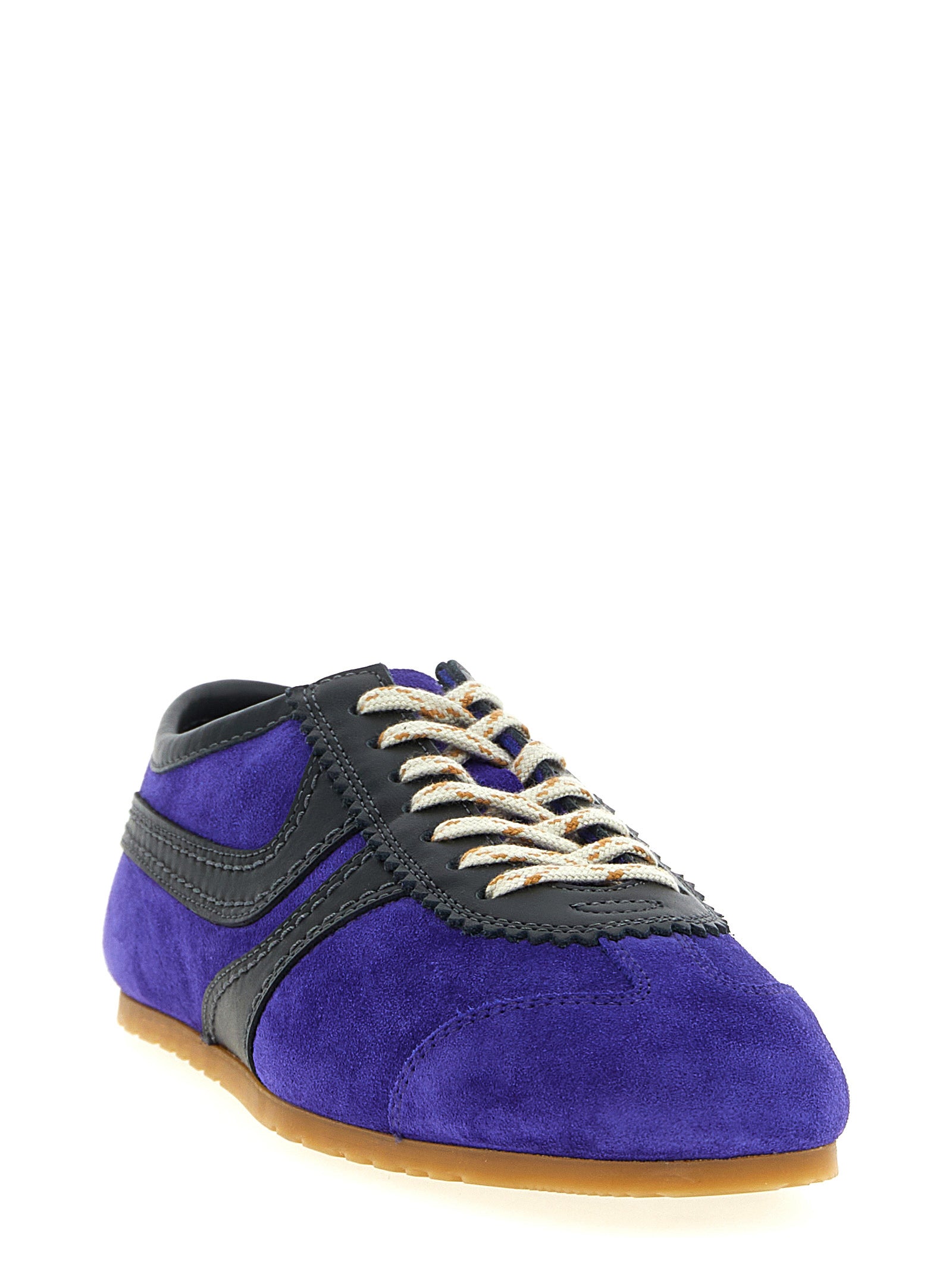 Suede sneakers Purple Calfskin Leather (bos Taurus)