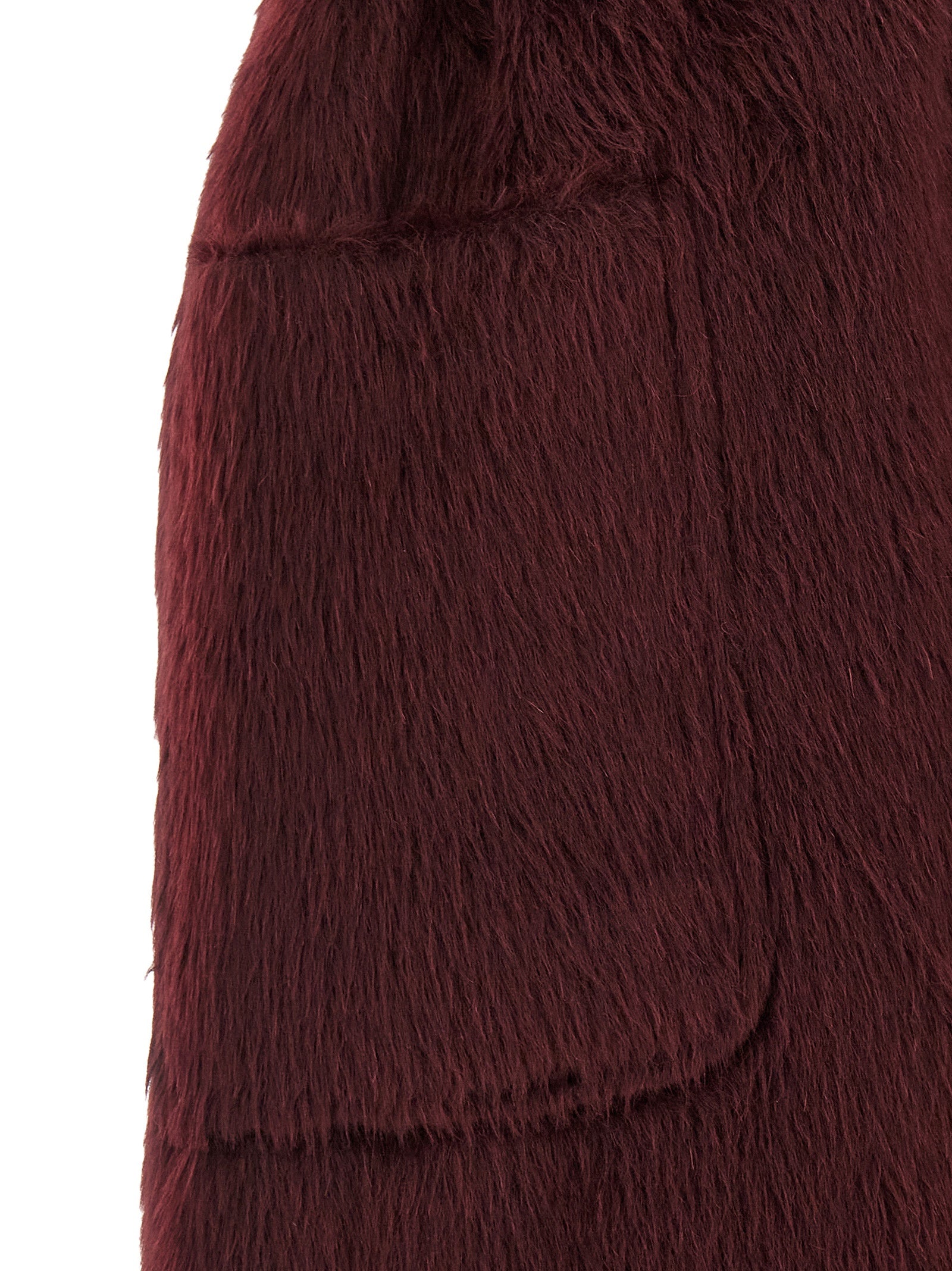 Abbozzi1234 coat Bordeaux Alpaca Wool Virgin Coats, Trench