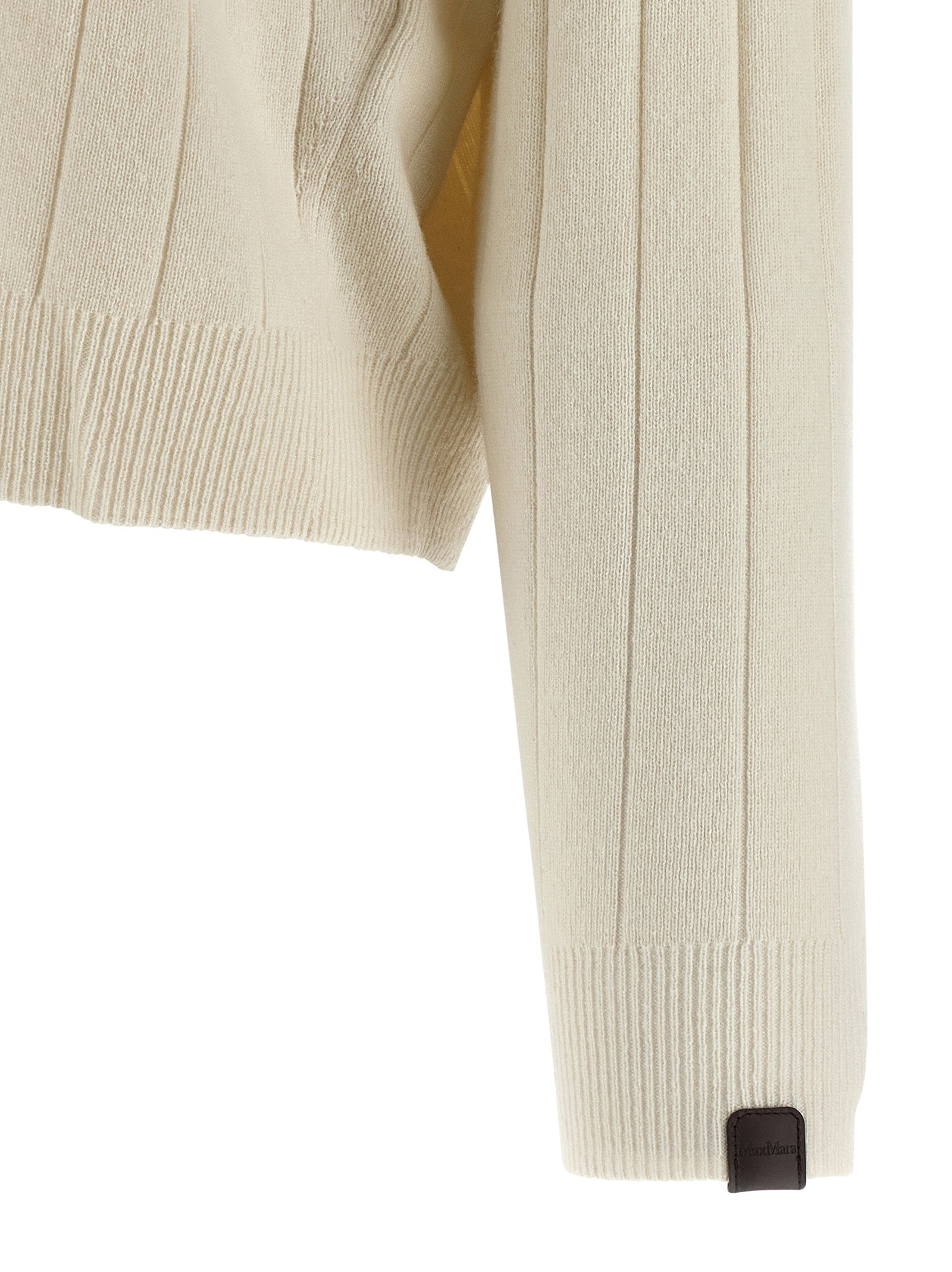 Rubiera cardigan White Cashmere Sweater, Cardigans