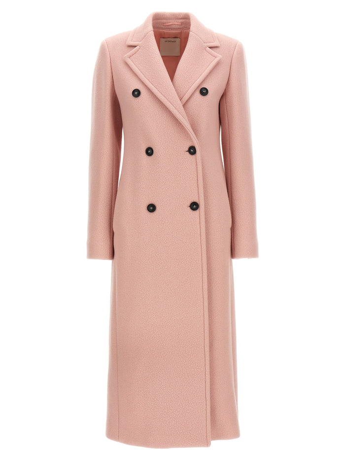 Comune coat Pink Virgin Wool Coats, Trench