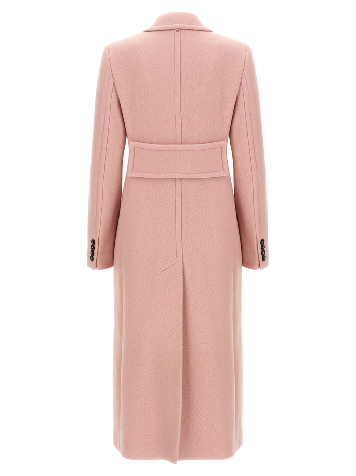 Comune coat Pink Virgin Wool Coats, Trench