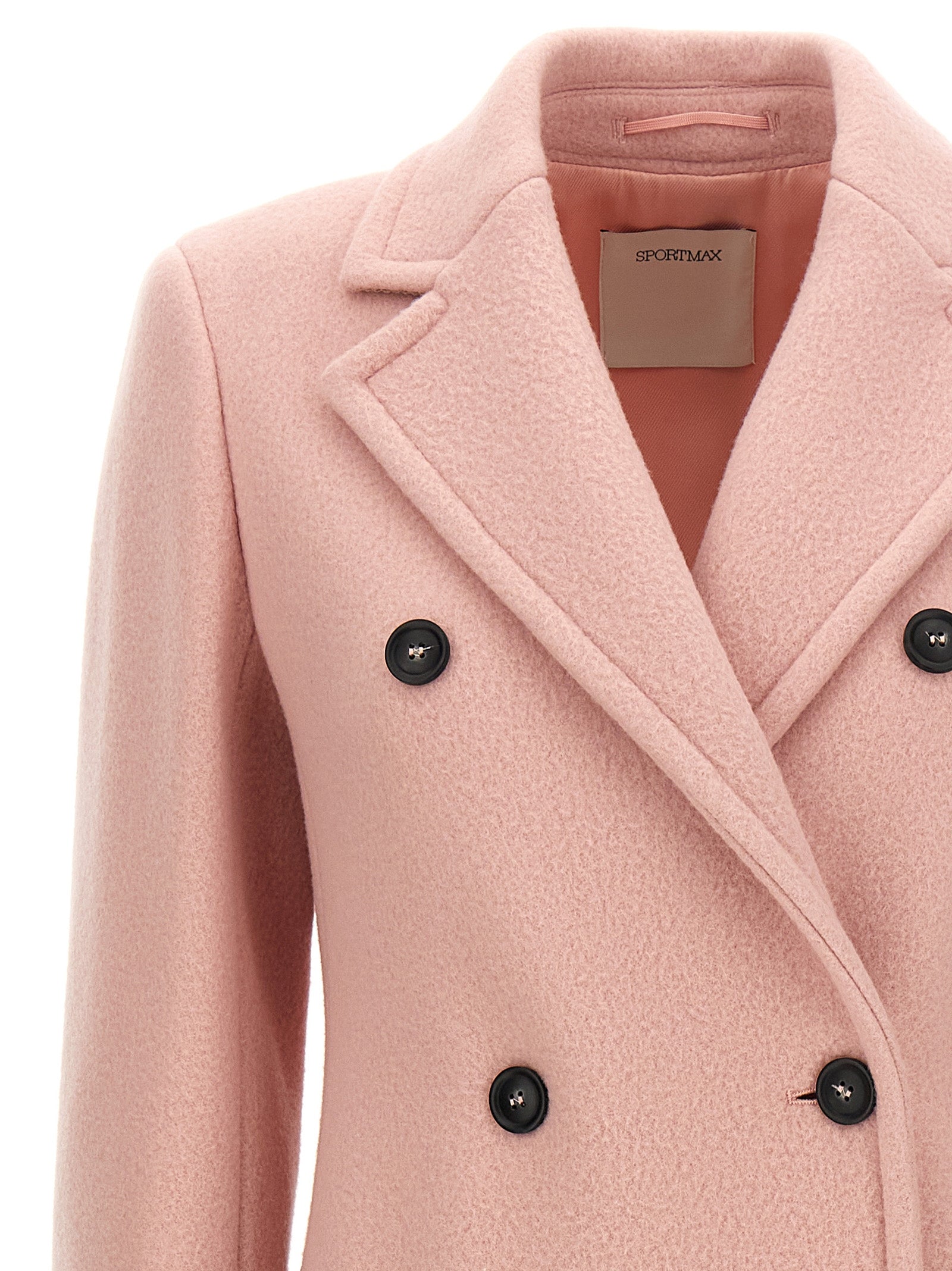 Comune coat Pink Virgin Wool Coats, Trench