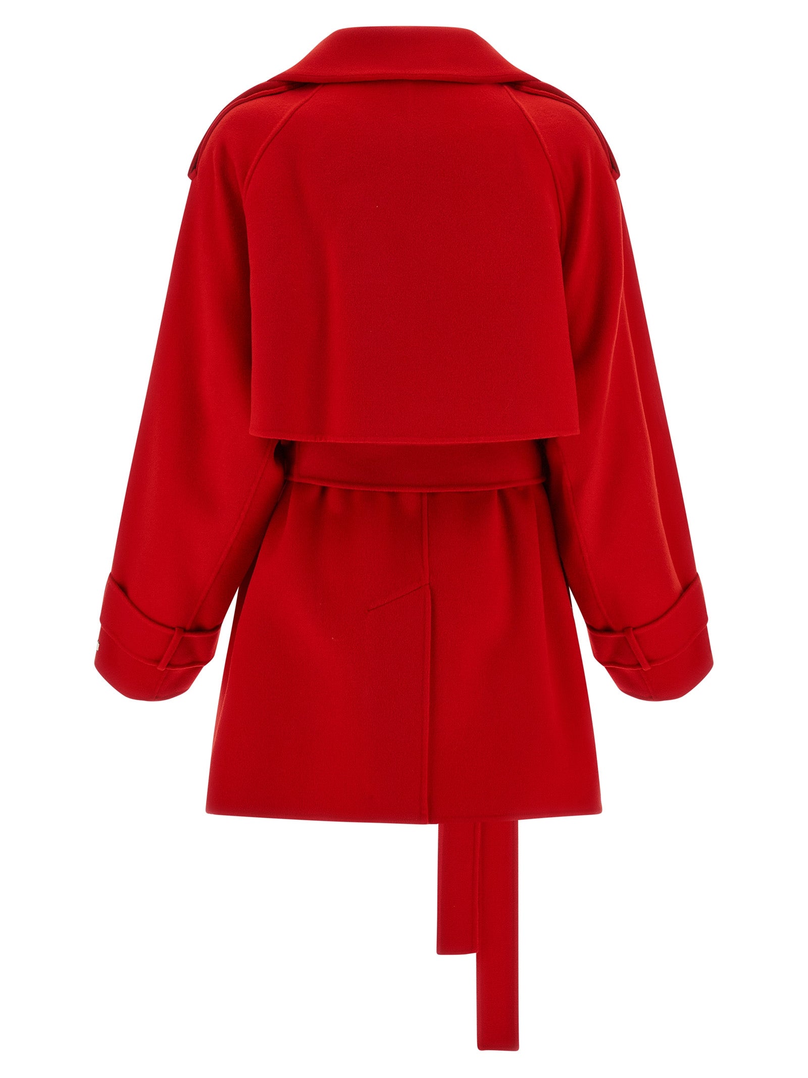 Bouquet1234 trench coat Red Virgin Wool Coats