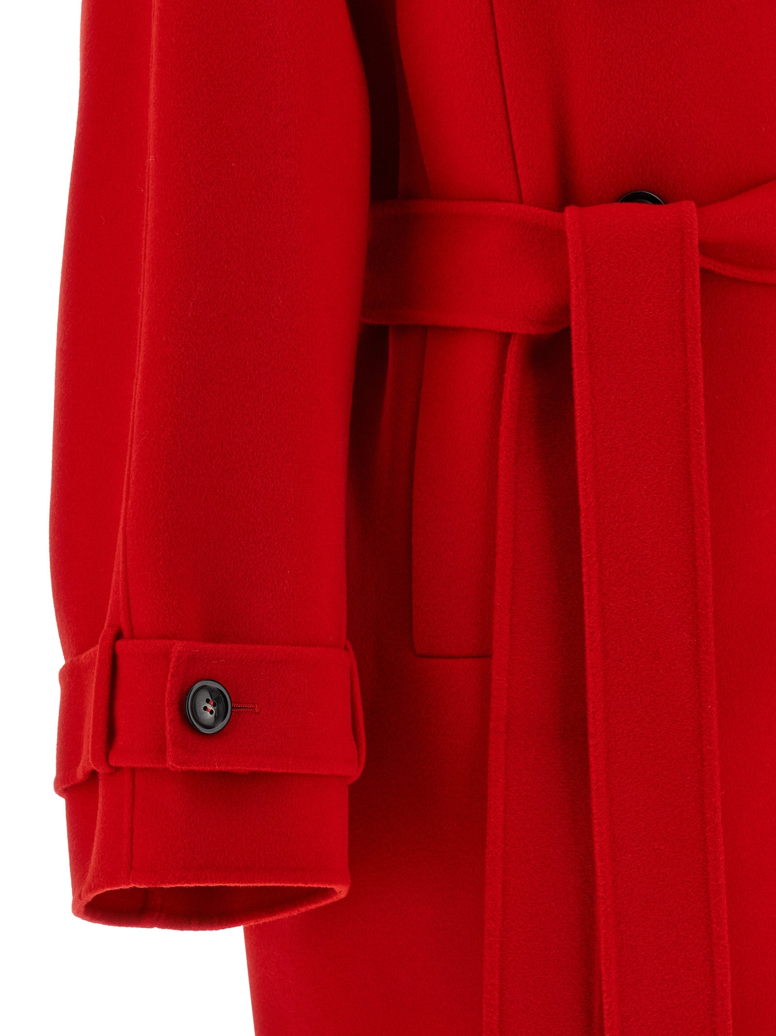 Bouquet1234 trench coat Red Virgin Wool Coats