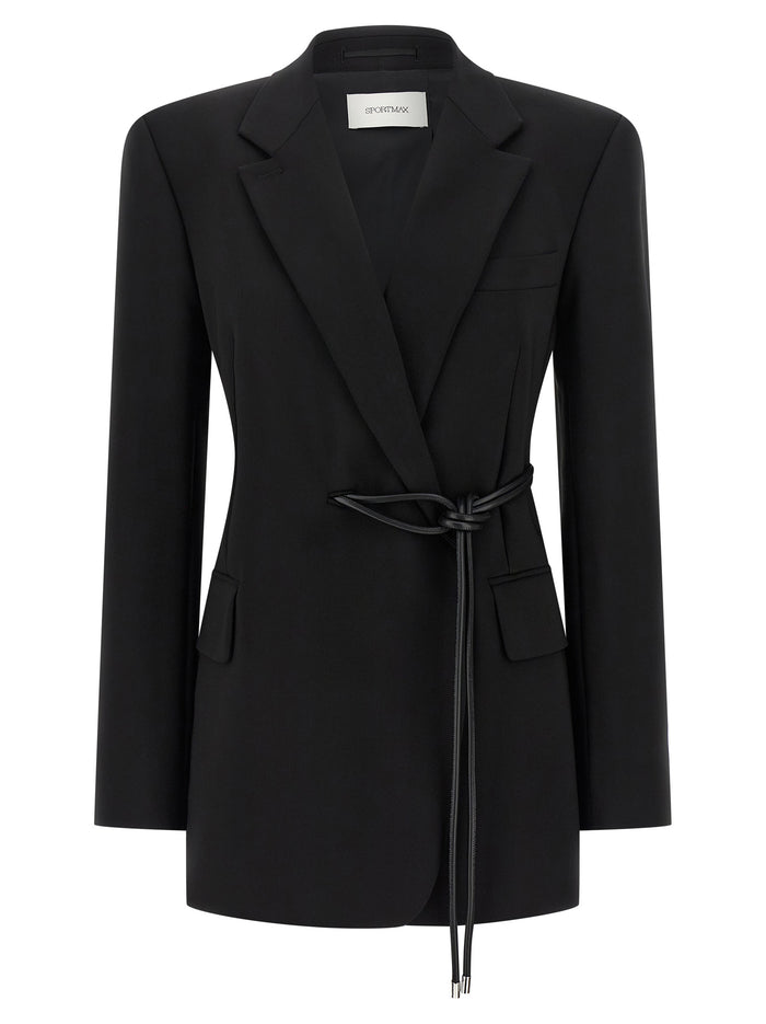 Glassa blazer Black Viscose Blazer, Suits