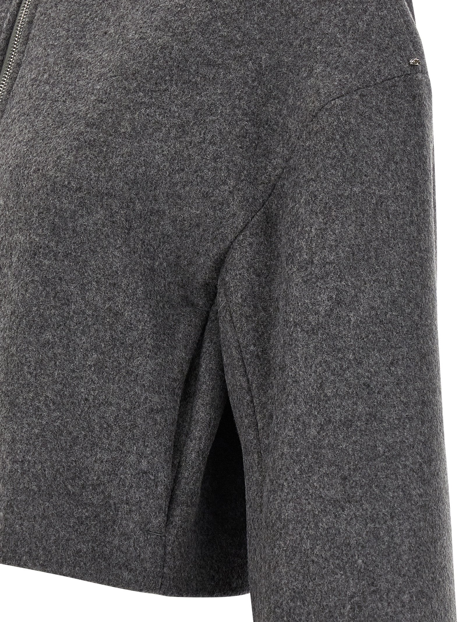 Vacuo jacket Gray Virgin Wool Down Jacket, Parka, Casual