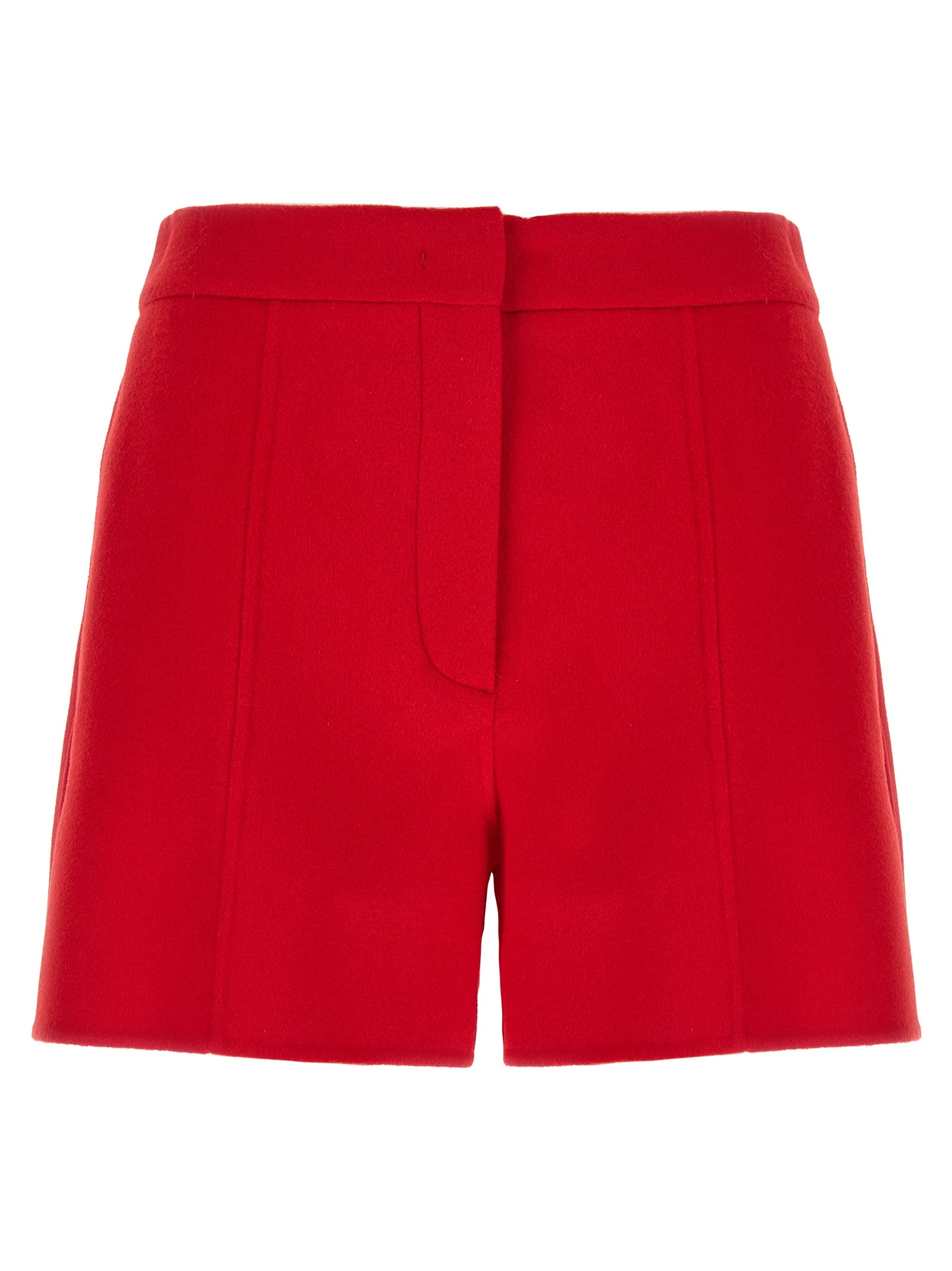 Buono shorts Red Virgin Wool Bermuda