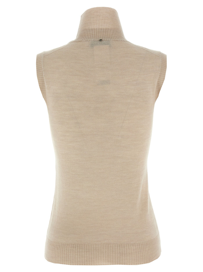 Vertigo wolf Beige Virgin Wool Sweater, Cardigans