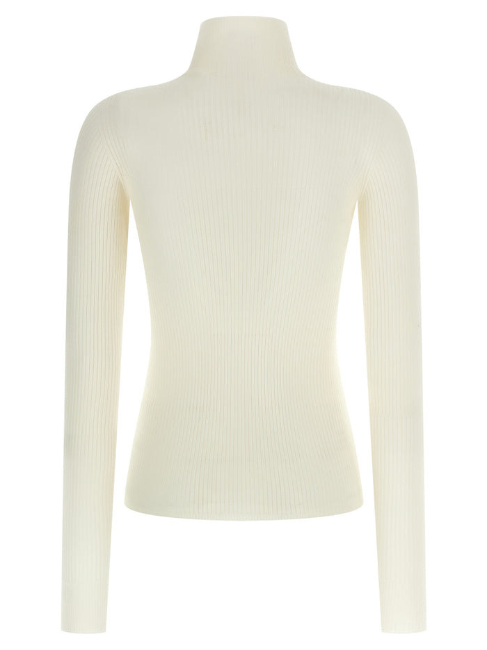 Niagara turtleneck sweater White Virgin Wool Sweater, Cardigans