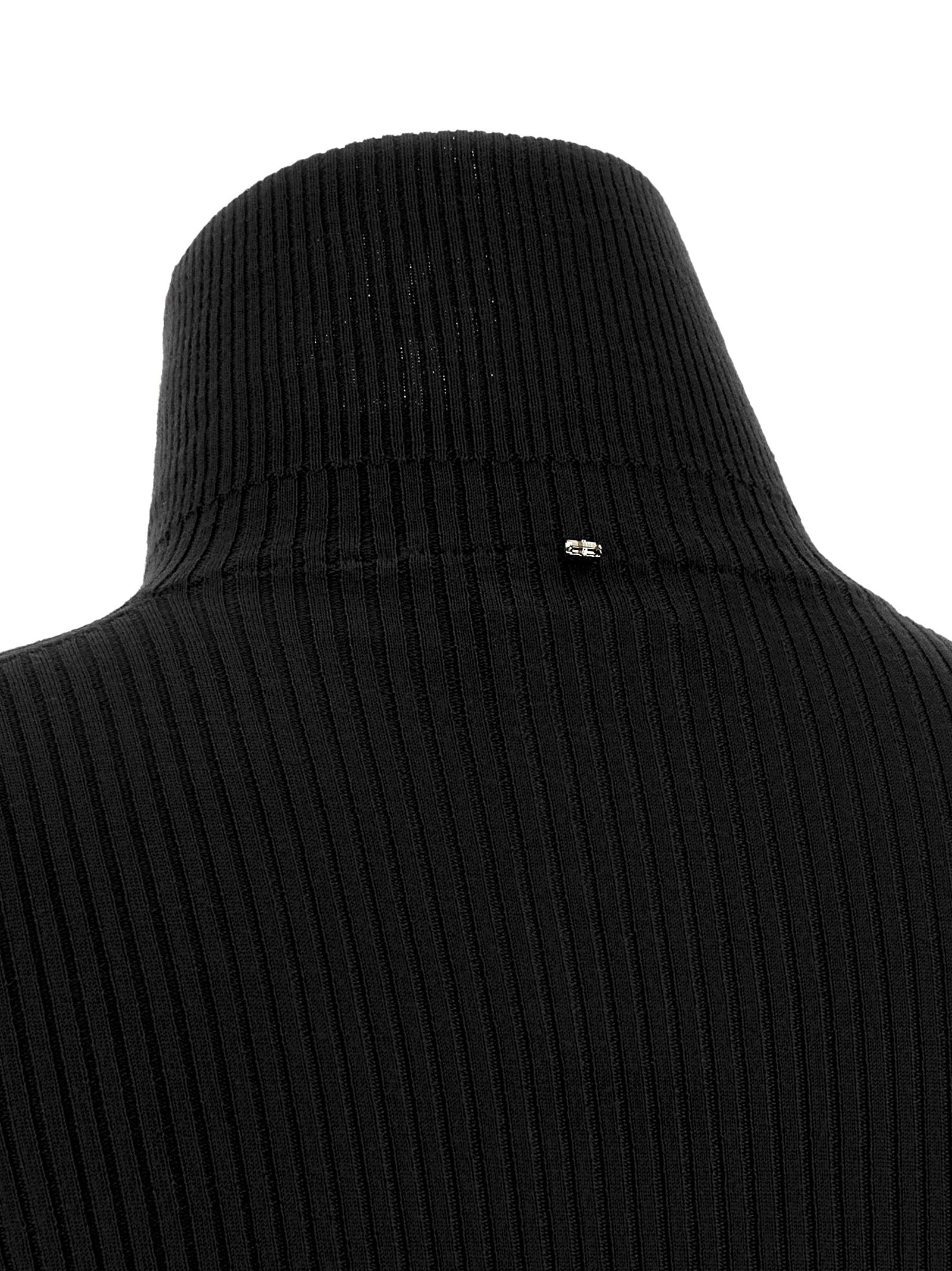 Niagara turtleneck sweater Black Virgin Wool Sweater, Cardigans