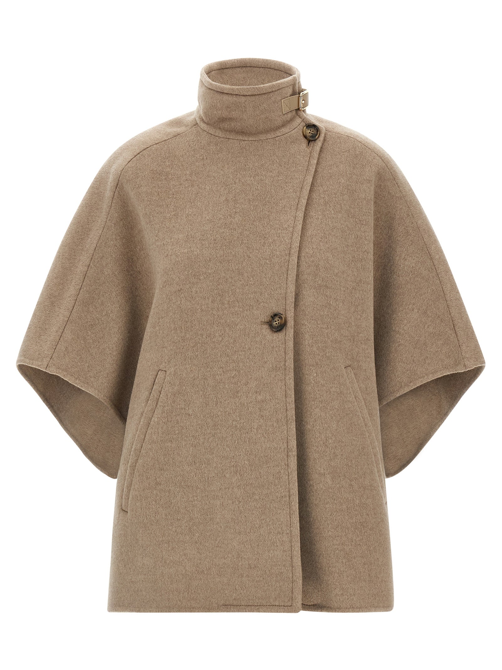 Derrik Cape Beige Cashmere Capes