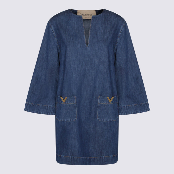 Valentino Dresses Medium Blue _co