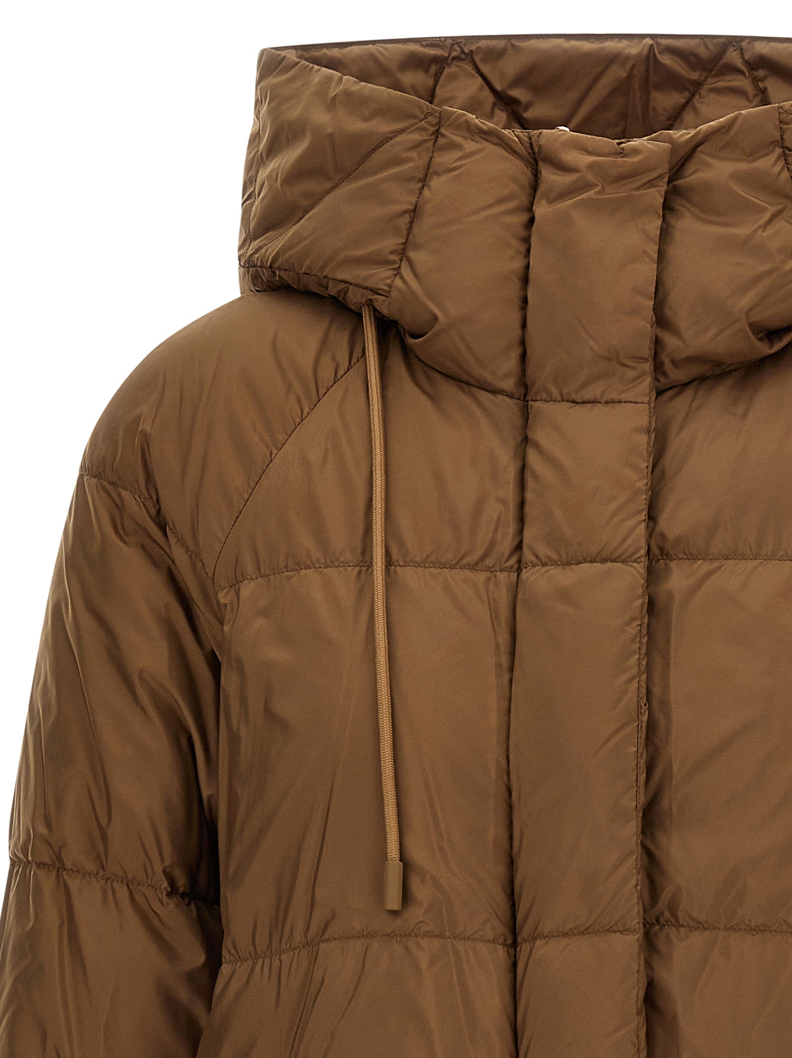 Anfora reversible parka Brown Polyester Down Jacket, Parka, Casual Jackets