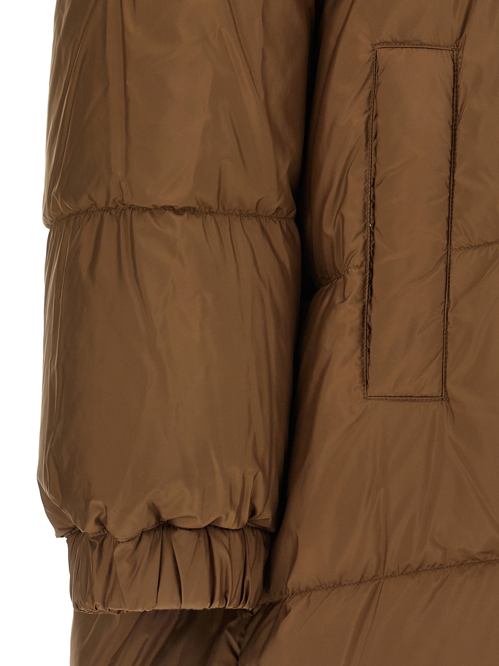 Anfora reversible parka Brown Polyester Down Jacket, Parka, Casual Jackets