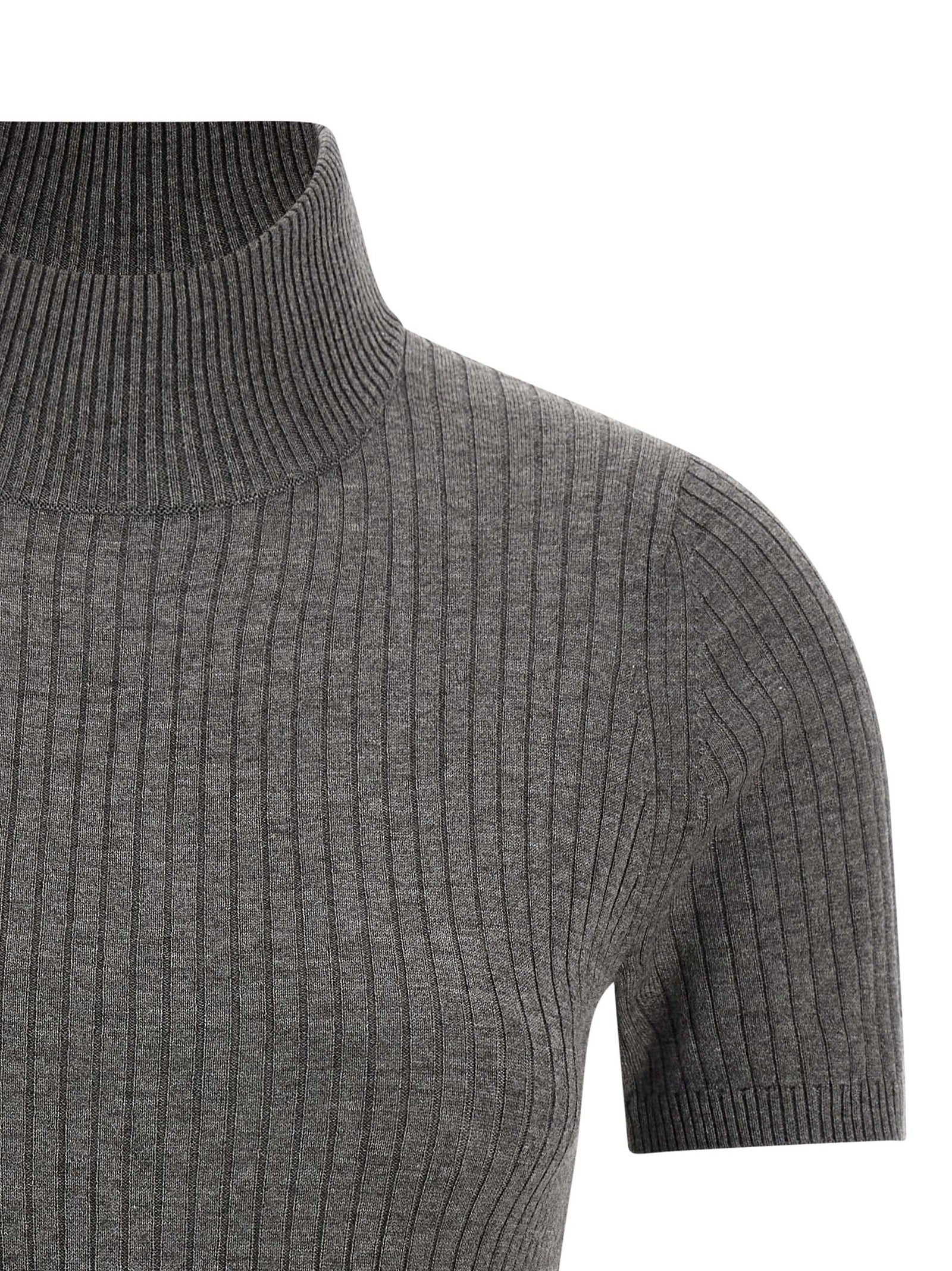 Jangy sweater Gray Silk Sweater, Cardigans