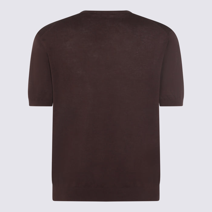 Malo T-Shirts And Polos Brown _co