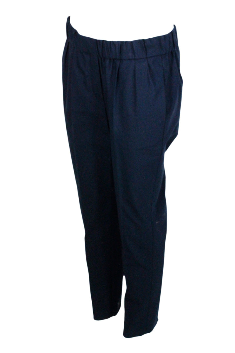 Brunello Cucinelli Trousers Blue 97co 3ea