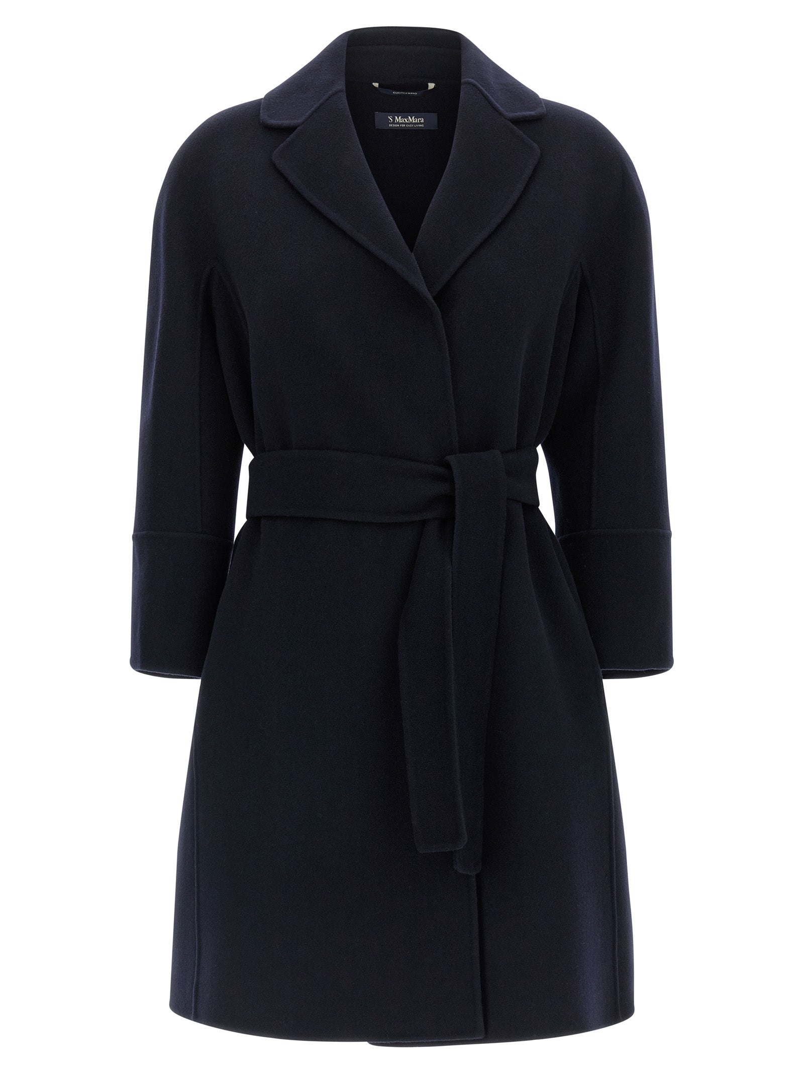 Arona coat Blue Virgin Wool Coats, Trench