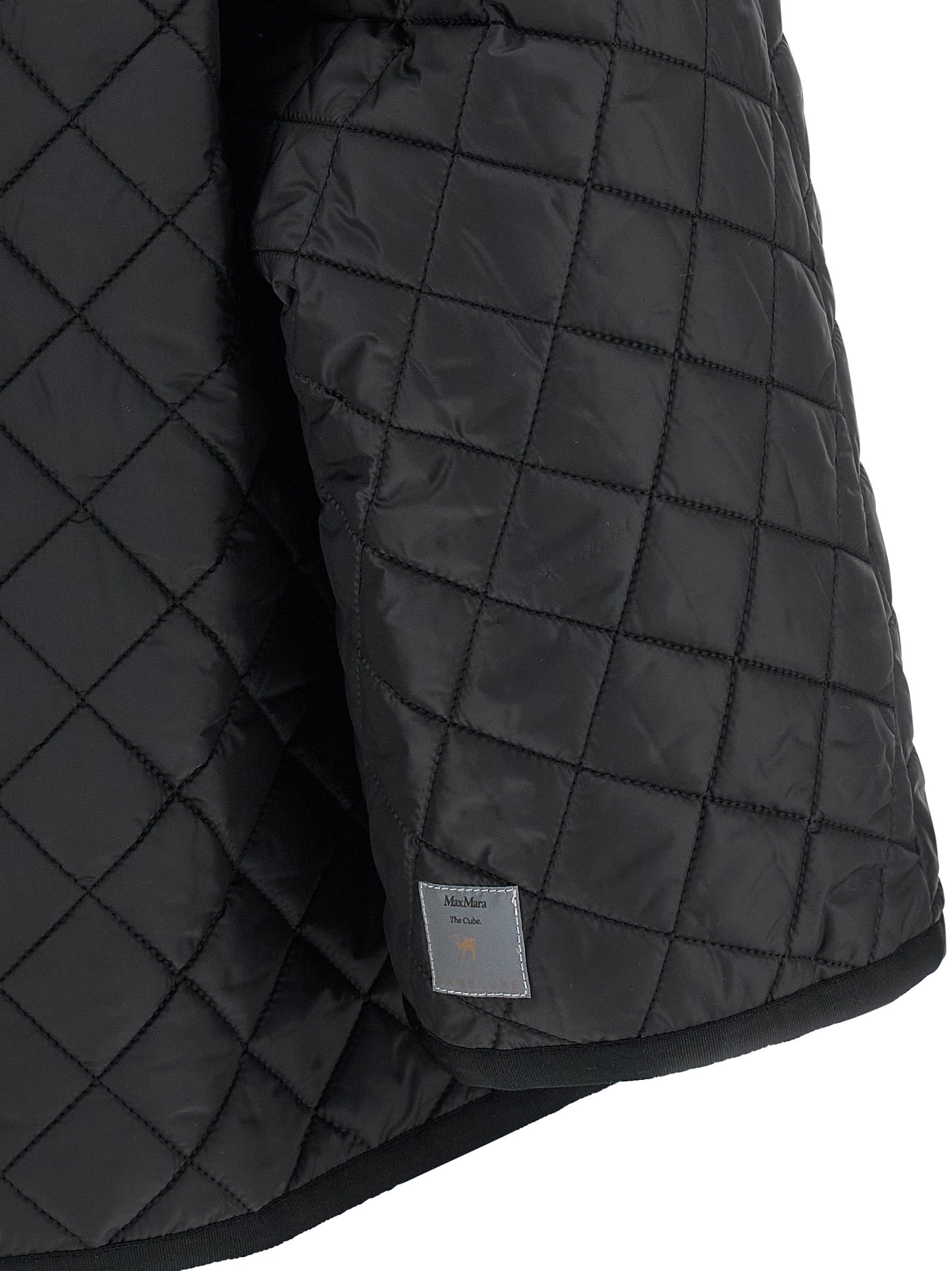 Delfina reversible hood Black Polyester Capes