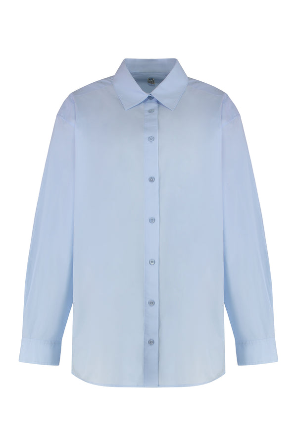 Shirt Long Sleeve Sky Cotton