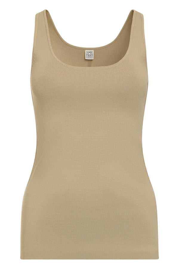 Sand Tank Top With Side Slits Polyamide Vests & Tops