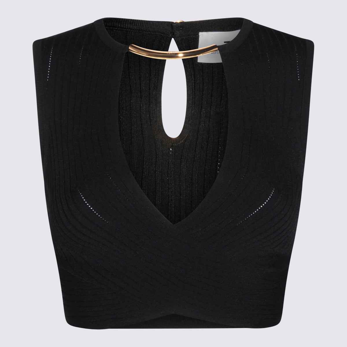 Elisabetta Franchi Top Black Vipa