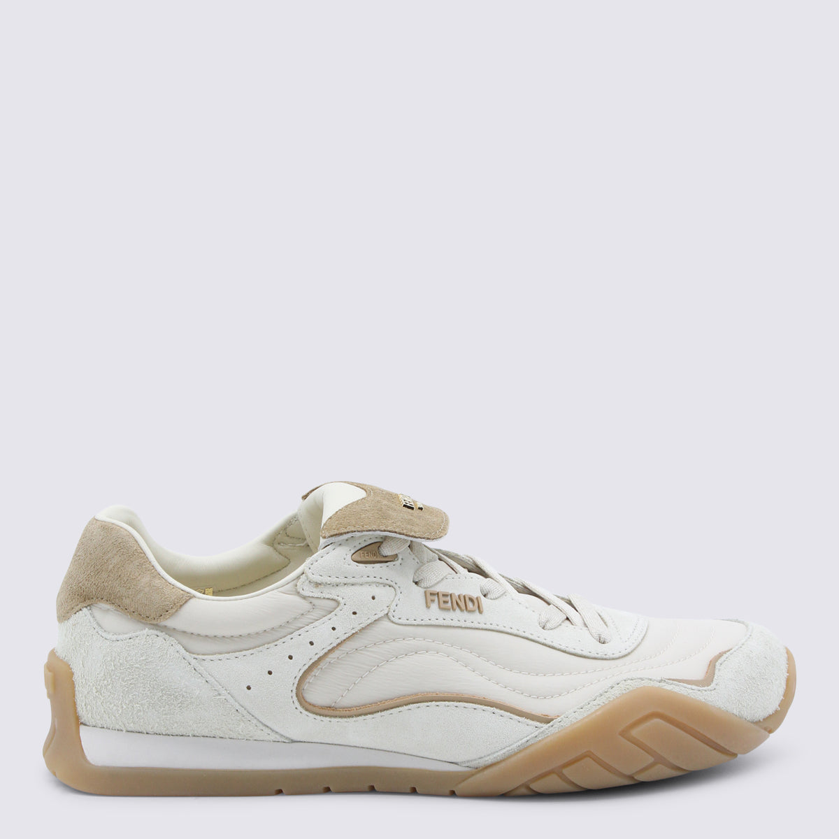 Fendi Sneakers Bruciato/avorio _cover Le - Sole El