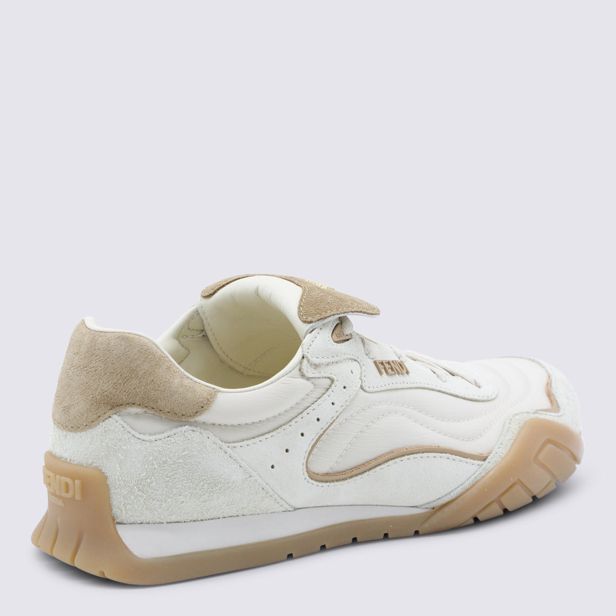 Fendi Sneakers Bruciato/avorio _cover Le - Sole El
