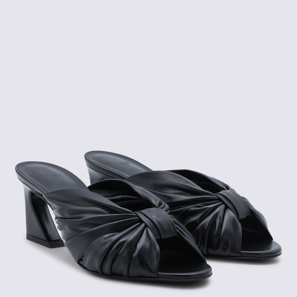 Fendi Sandals Black _cover Le - Sole