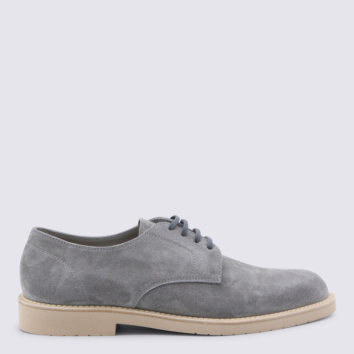 Brunello Cucinelli Flat Shoes Grey _cover Le Sole El