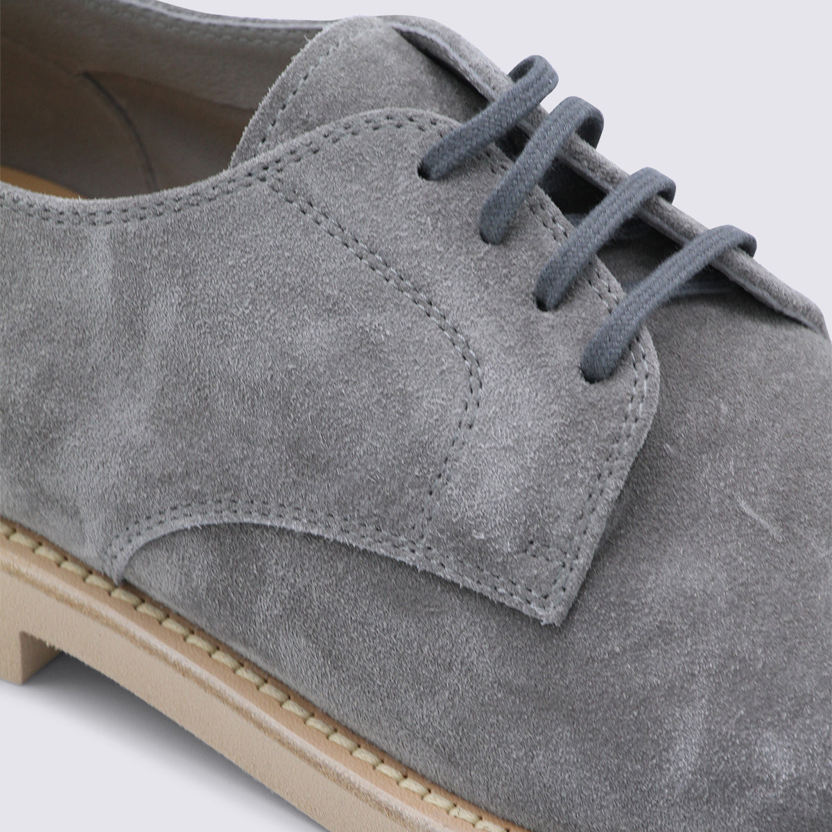 Brunello Cucinelli Flat Shoes Grey _cover Le Sole El