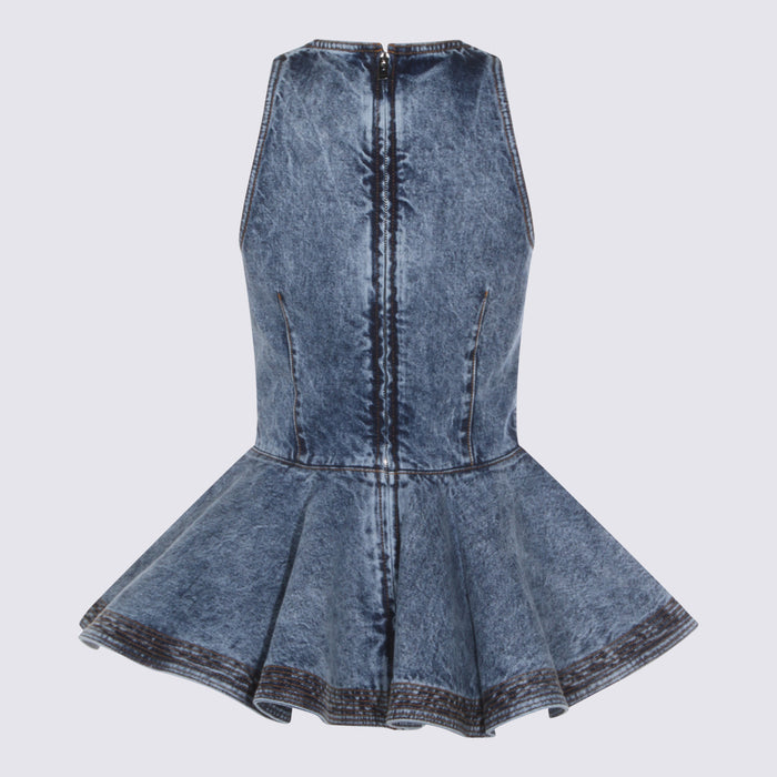 Alaia Top Bleu Neige _co