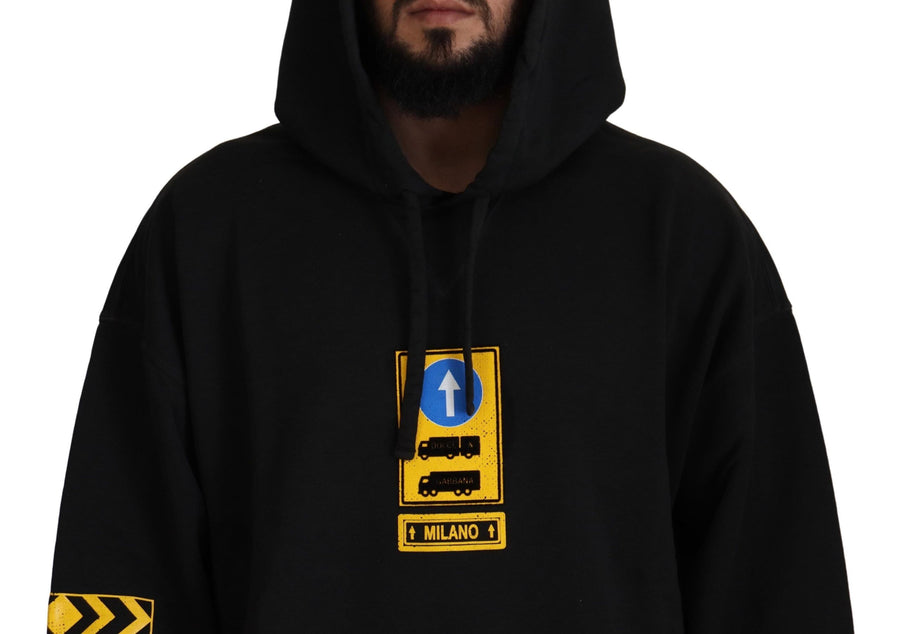 Dolce & Gabbana 100% Cotton hoodie in black