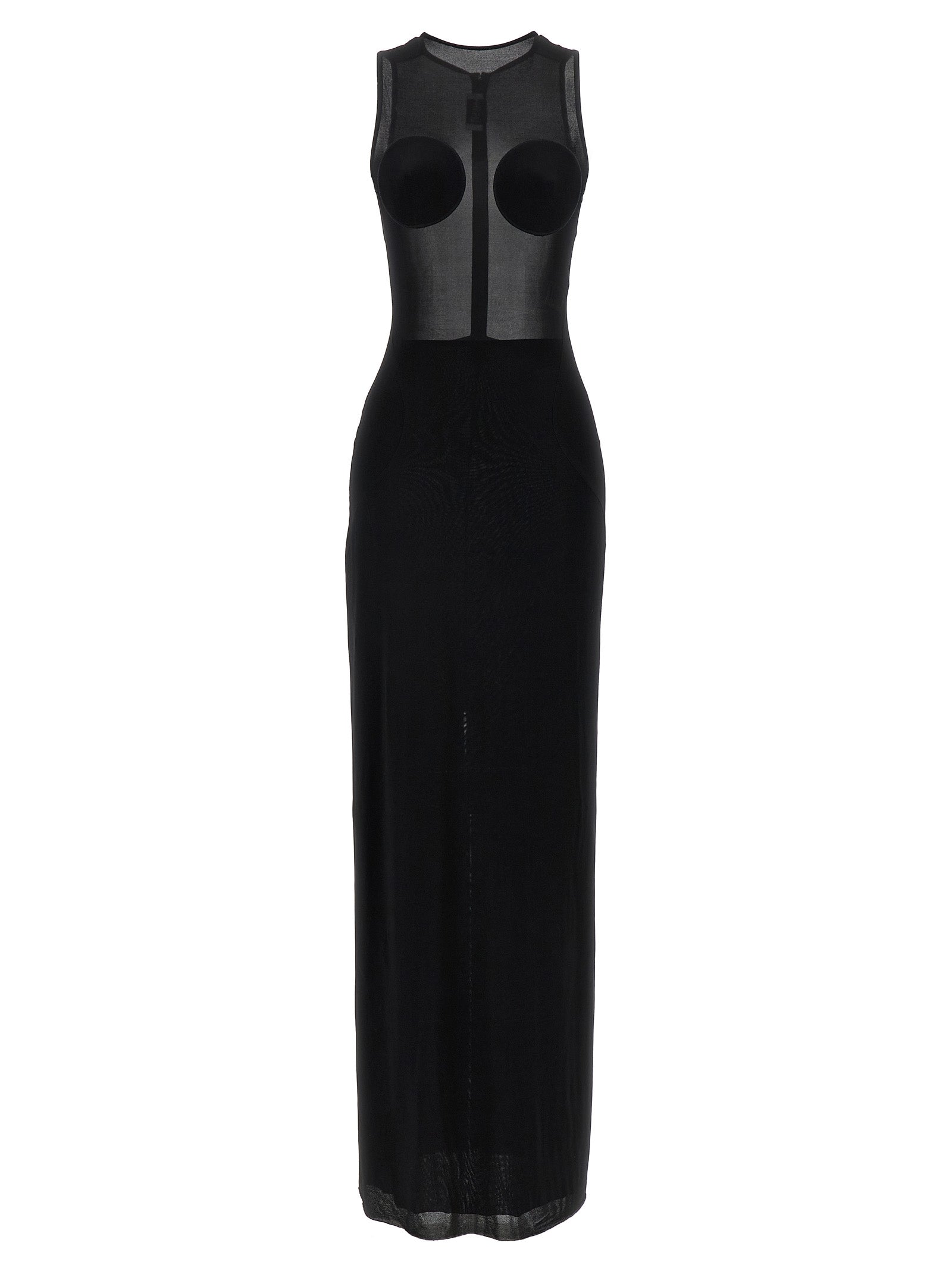 The Black Conical dress Viscose Elastane